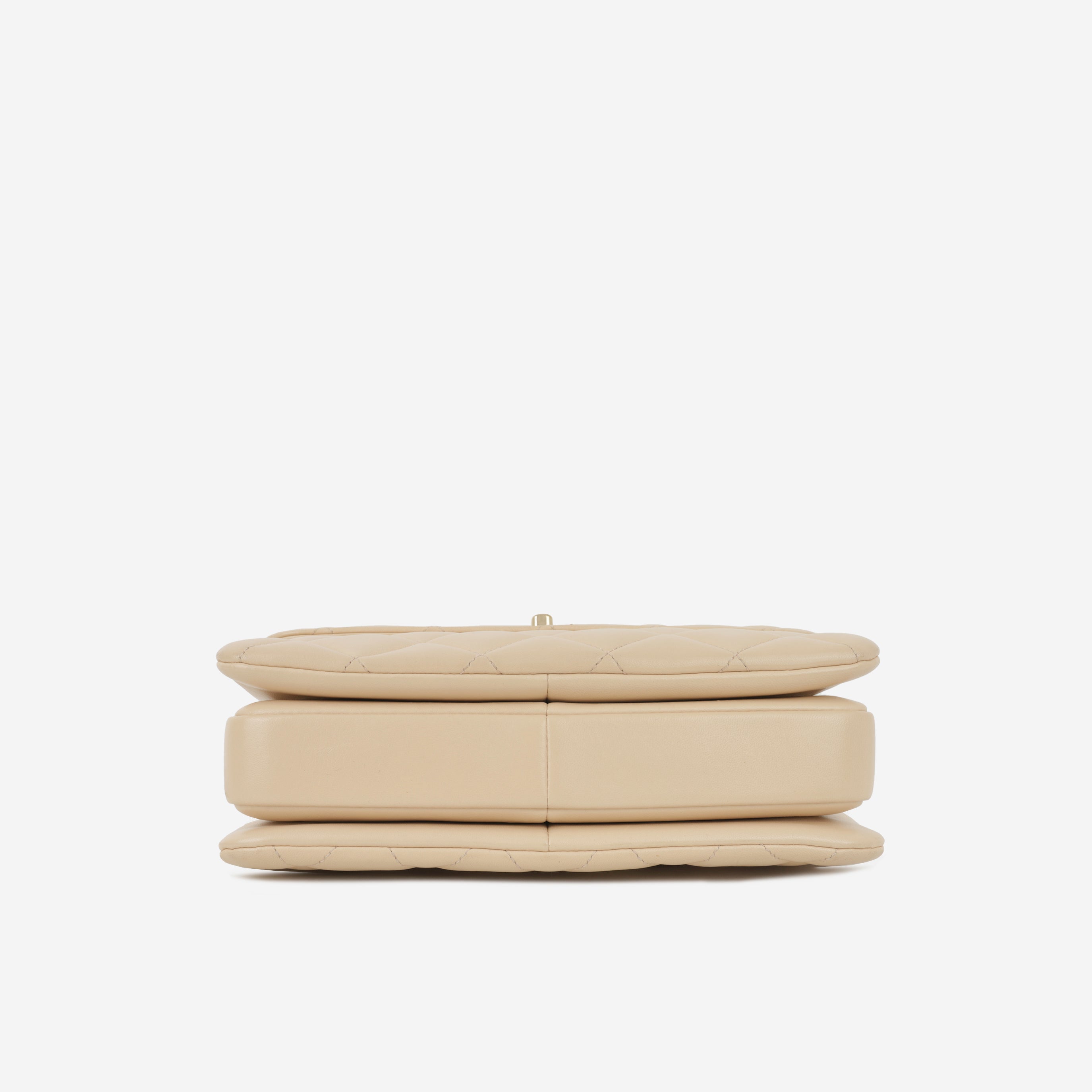 Chanel Small Trendy CC Flap Bag - Light Peach Lambskin | Champagne gold-tone hardware