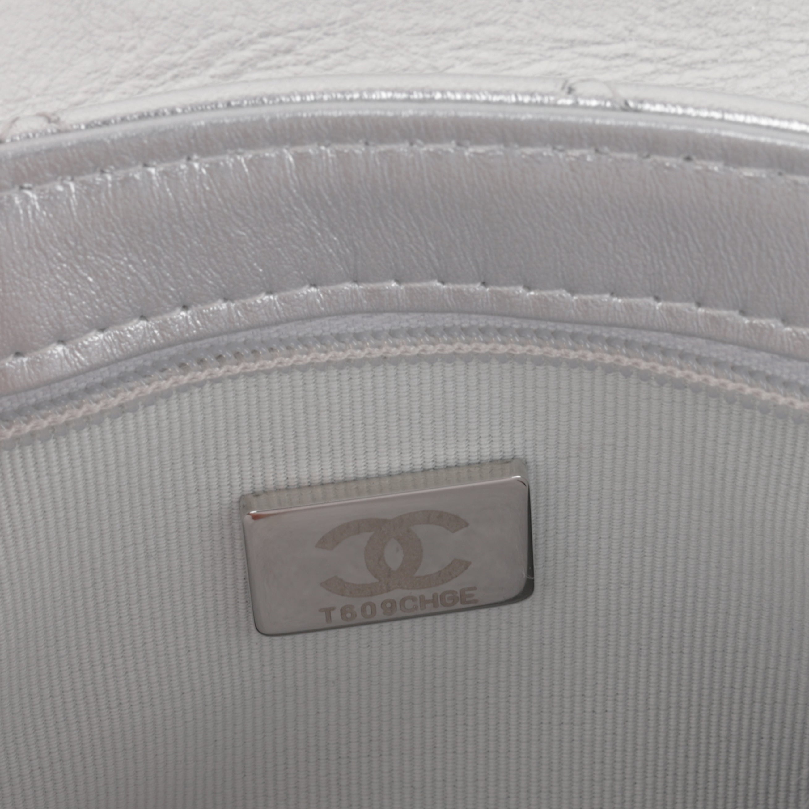 Chanel 25S Classic Flap Bag - Silver Lambskin | Silver Hardware