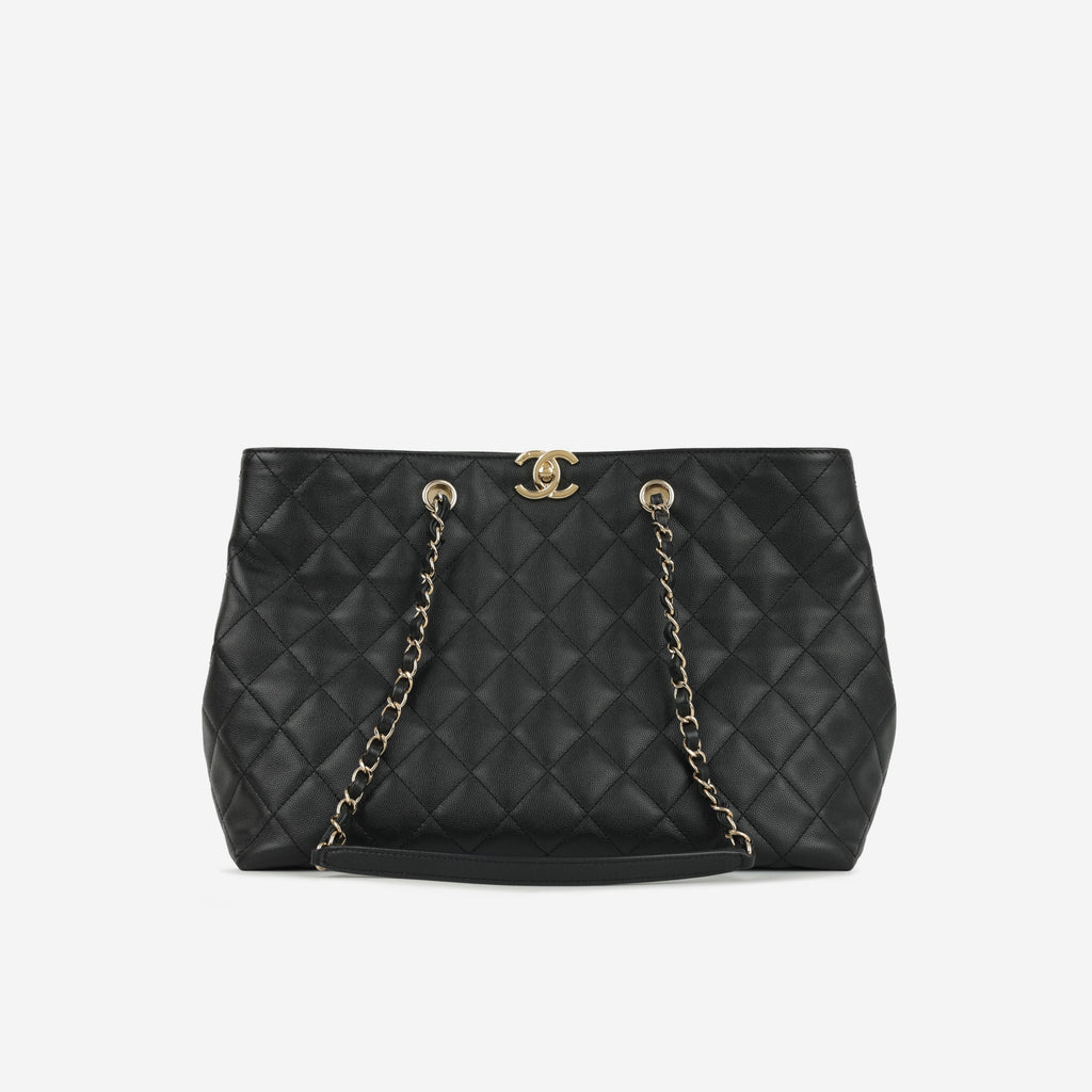 Chanel Timeless CC Shopping Tote | Champagne Hardware