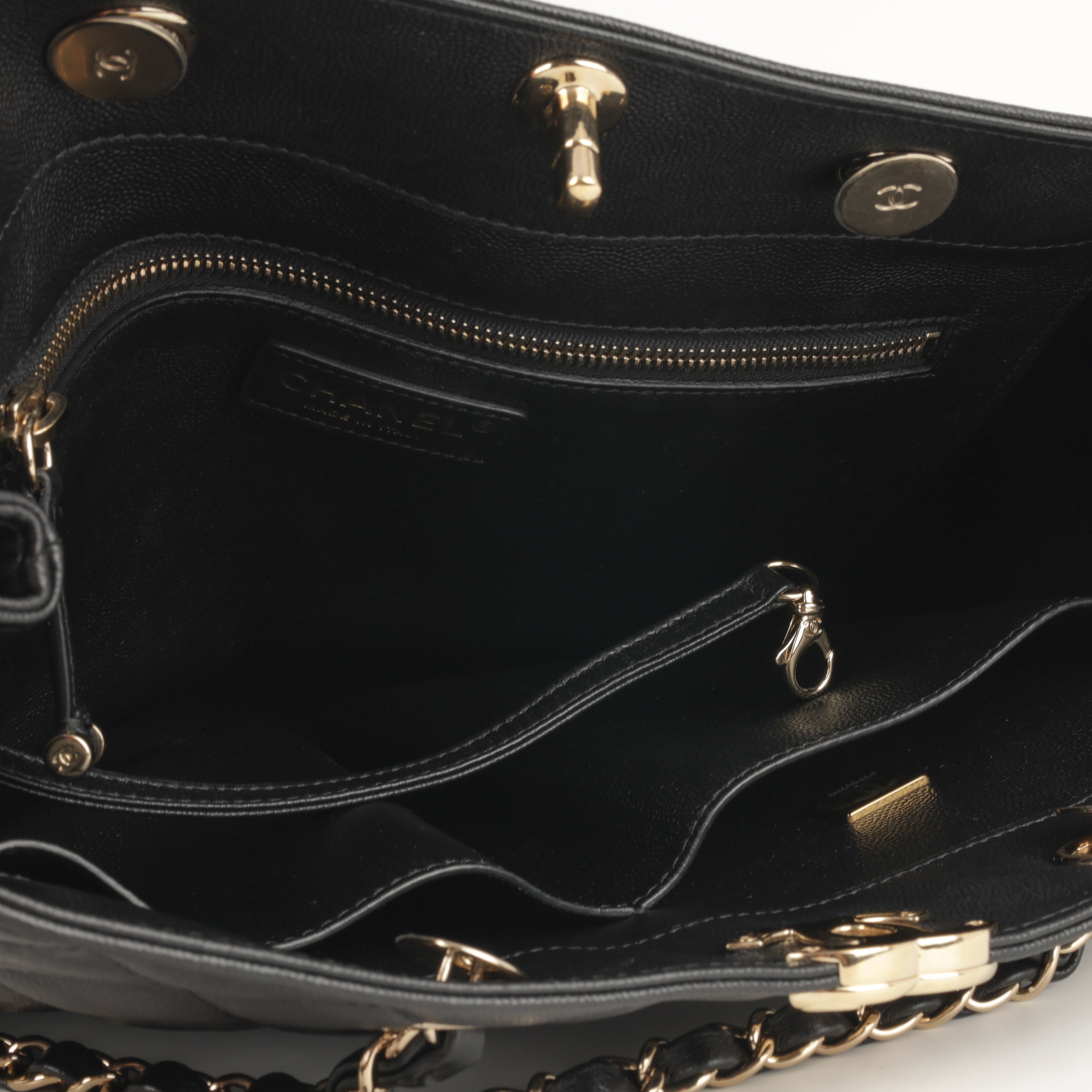 Chanel Timeless CC Shopping Tote | Champagne Hardware