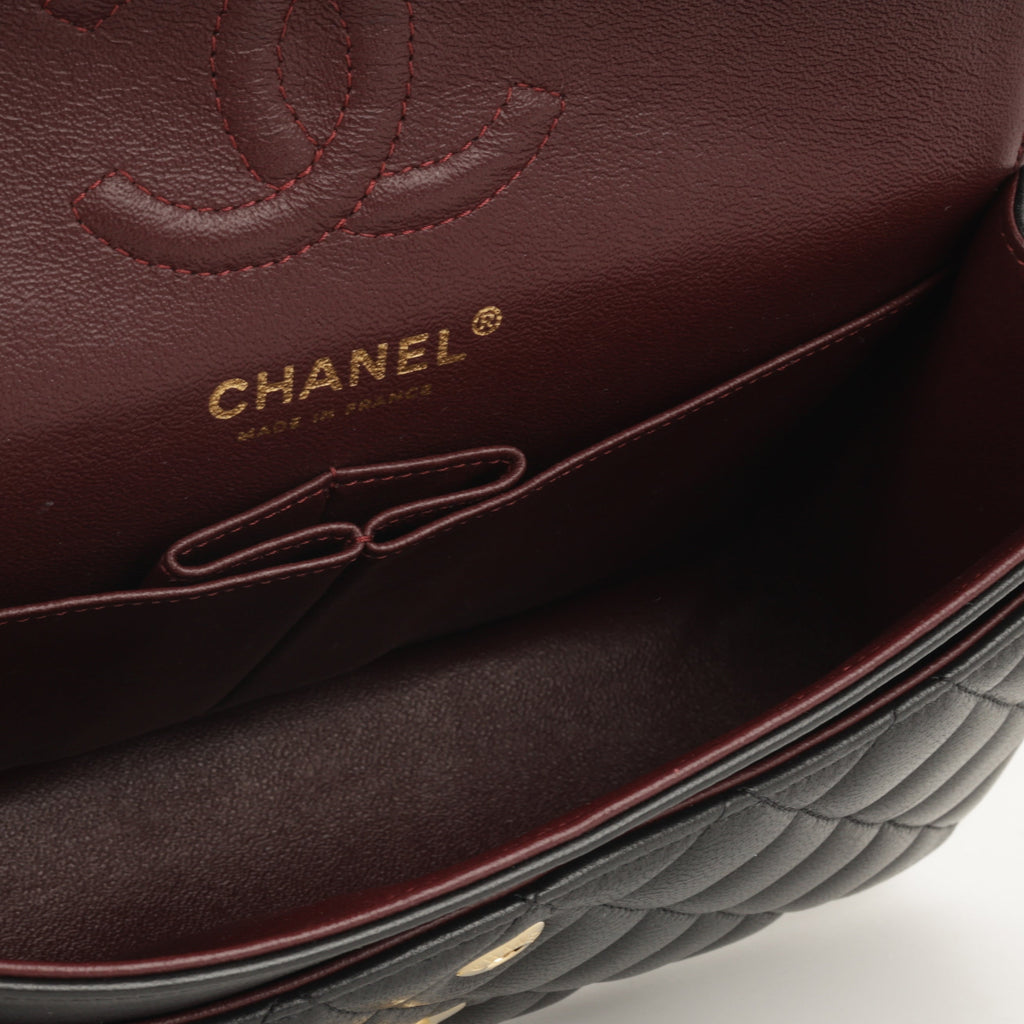 Chanel Small Classic Flap - Black Lambskin | Gold Hardware