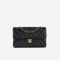 Chanel Small Classic Flap - Black Lambskin | Gold Hardware