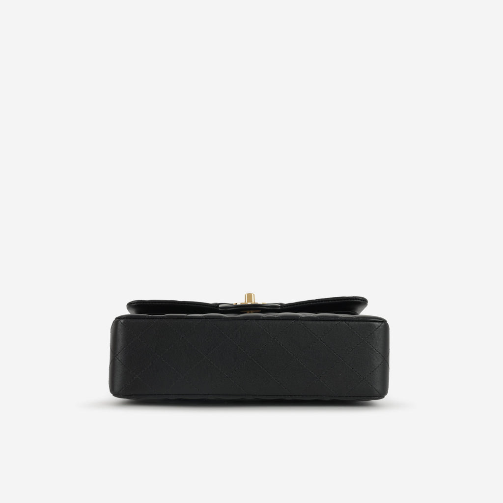 Chanel Small Classic Flap - Black Lambskin | Gold Hardware