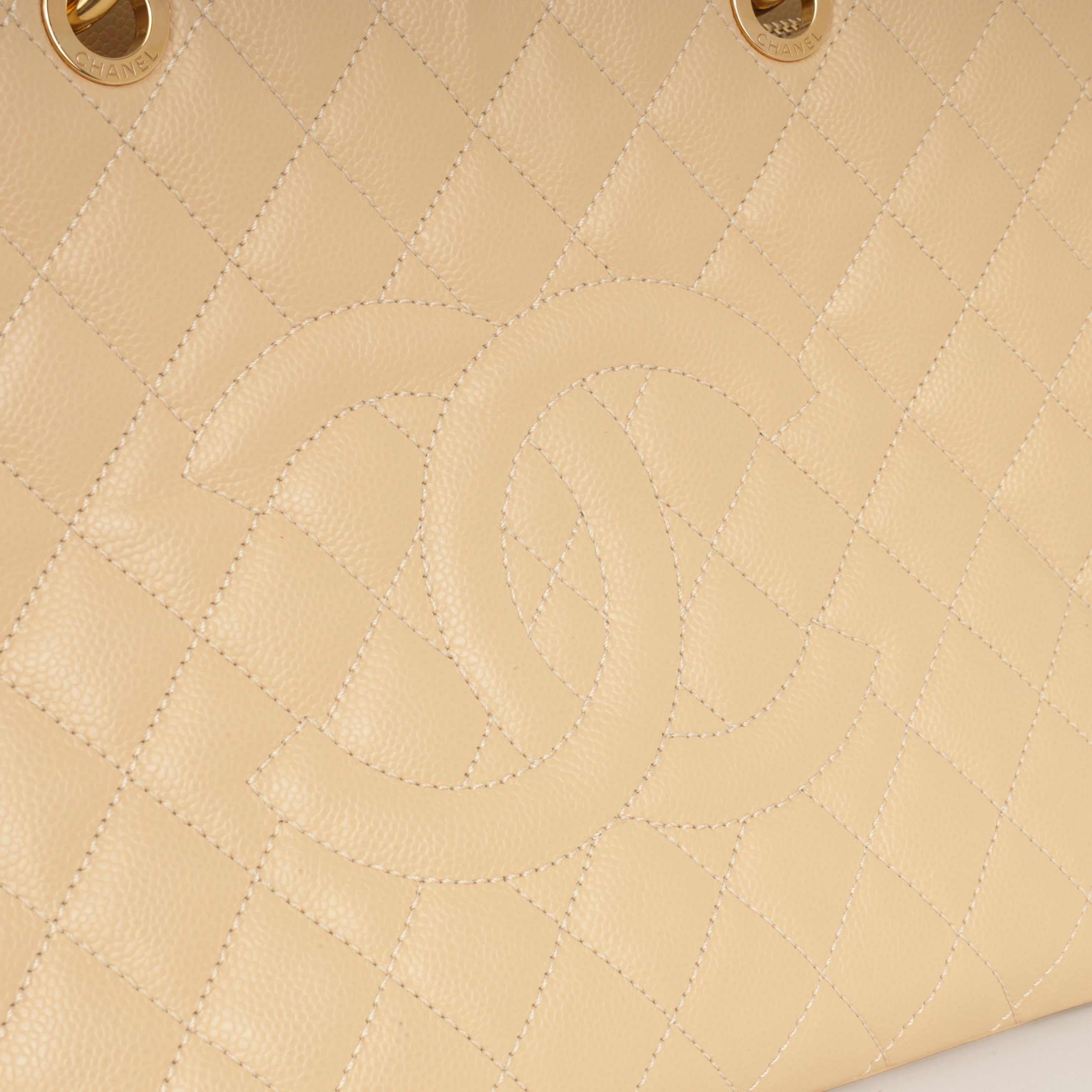Chanel GST - Beige Caviar | Gold Hardware