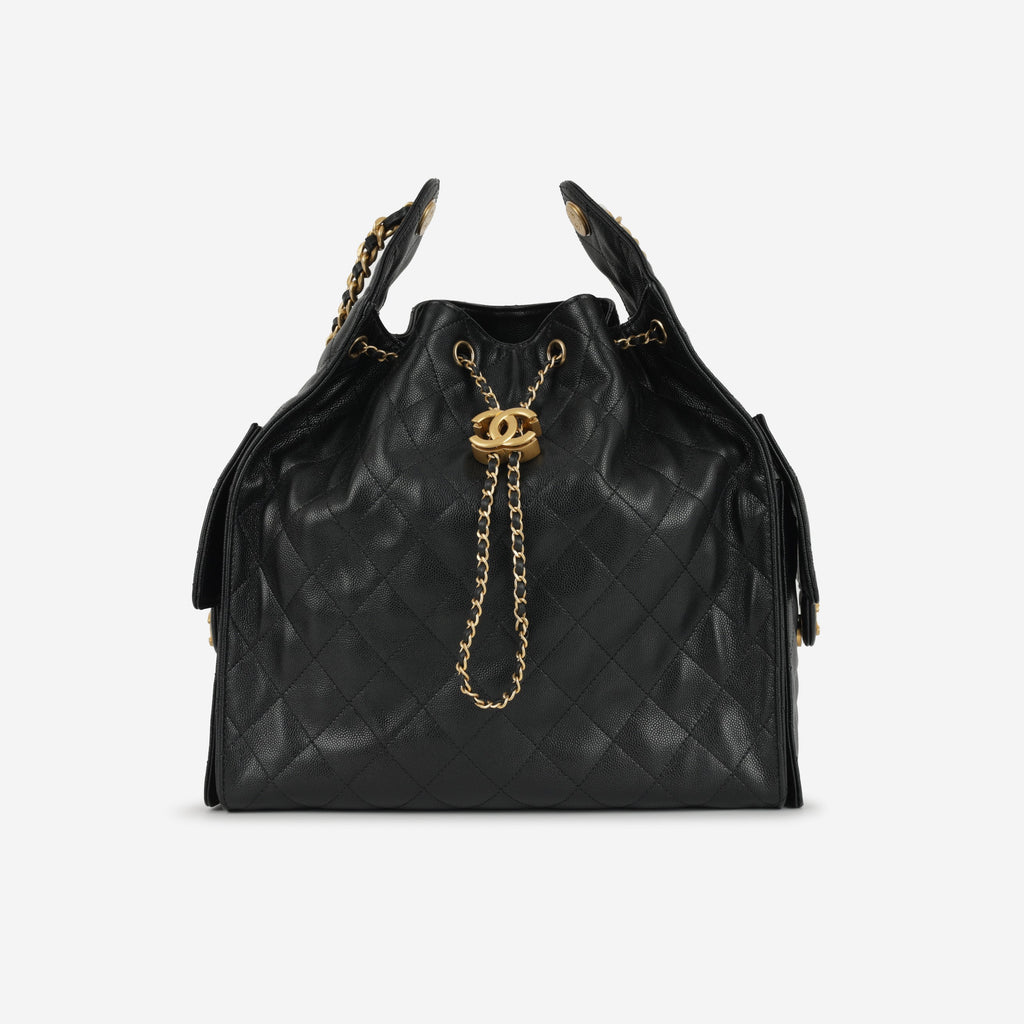 Chanel Medium 25 Hobo Bag - Black | Gold Hardware