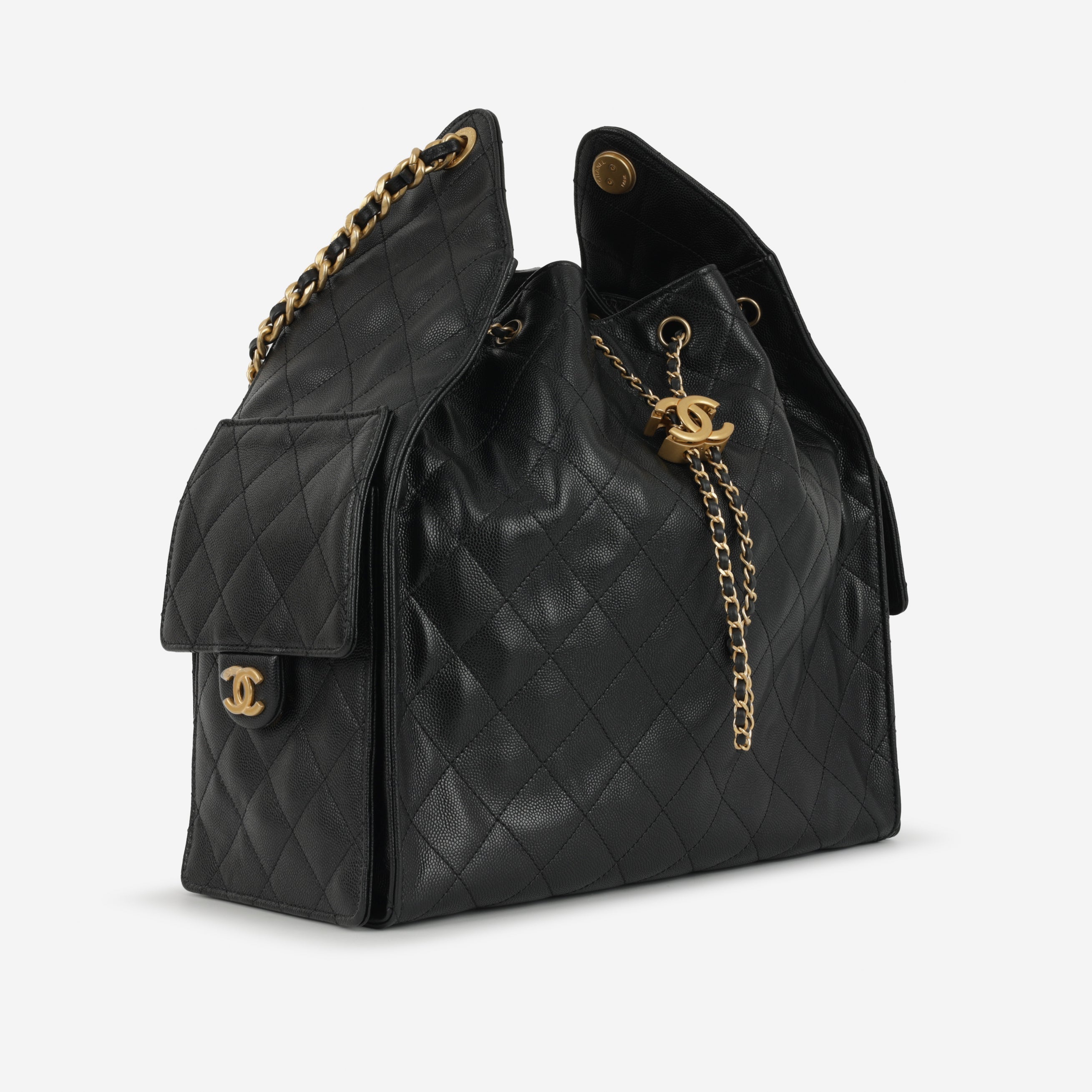 Chanel Medium 25 Hobo Bag - Black | Gold Hardware