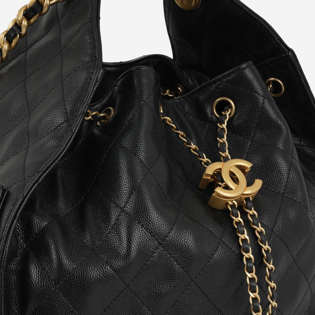 Chanel Medium 25 Hobo Bag - Black | Gold Hardware