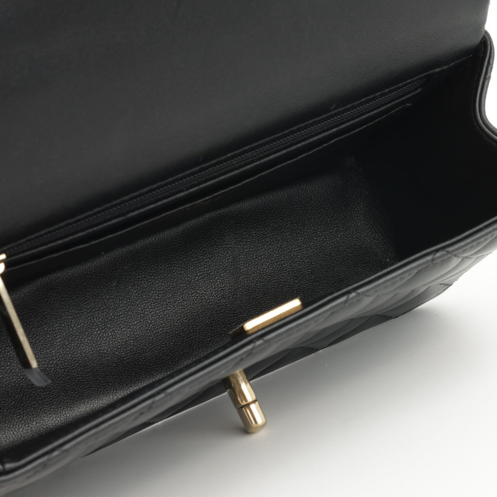 Chanel Mini Rectangular Top Handle | Gold Hardware