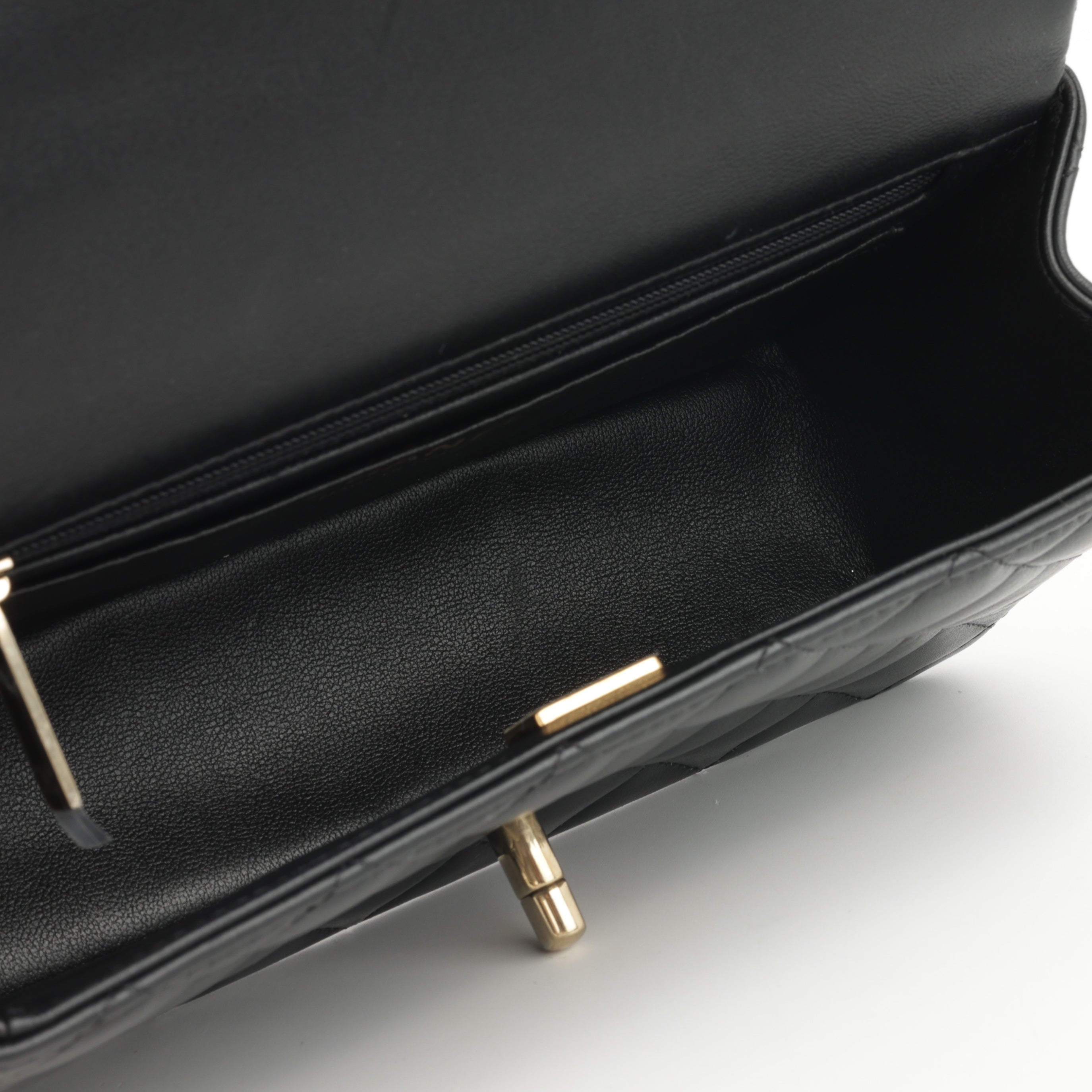Chanel Mini Rectangular Top Handle | Gold Hardware