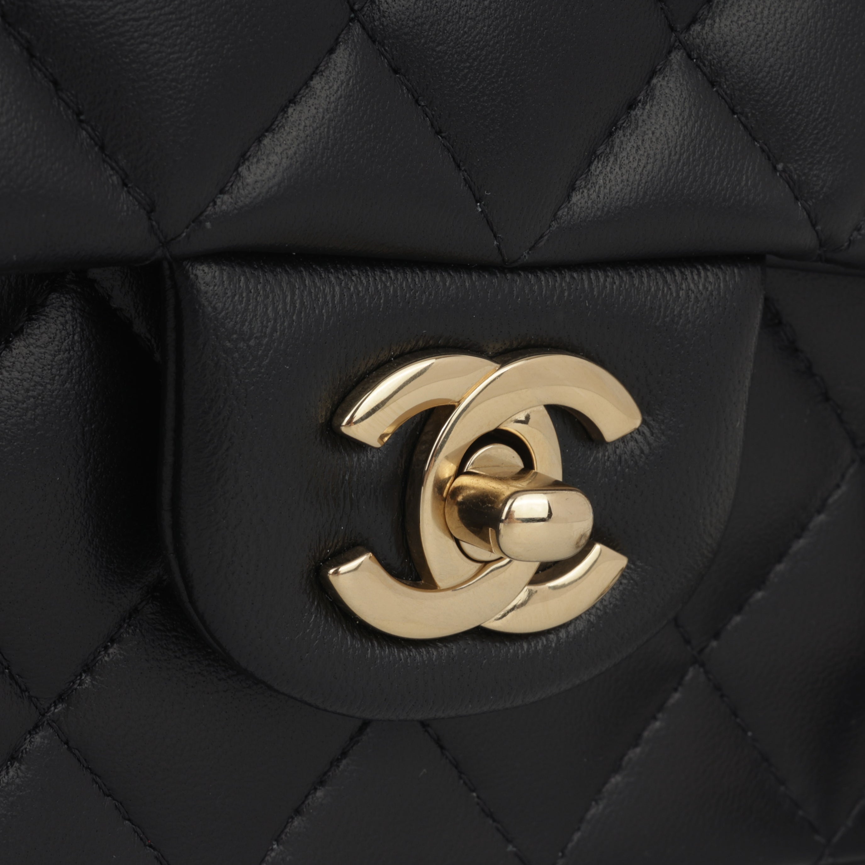 Chanel Mini Rectangular Top Handle | Gold Hardware