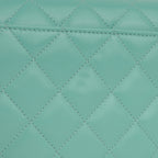 Chanel Crush Charm Wallet on Chain - Turquoise Calfskin | Gold Hardware