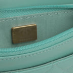 Chanel Crush Charm Wallet on Chain - Turquoise Calfskin | Gold Hardware