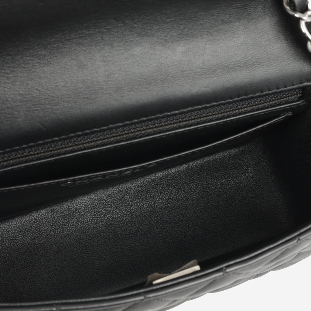 Chanel Mini Rectangular - Black Lambskin | Silver Hardware