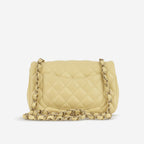Chanel Mini Flap Rectangular - Baby Yellow Lambskin | Champagne Gold Hardware