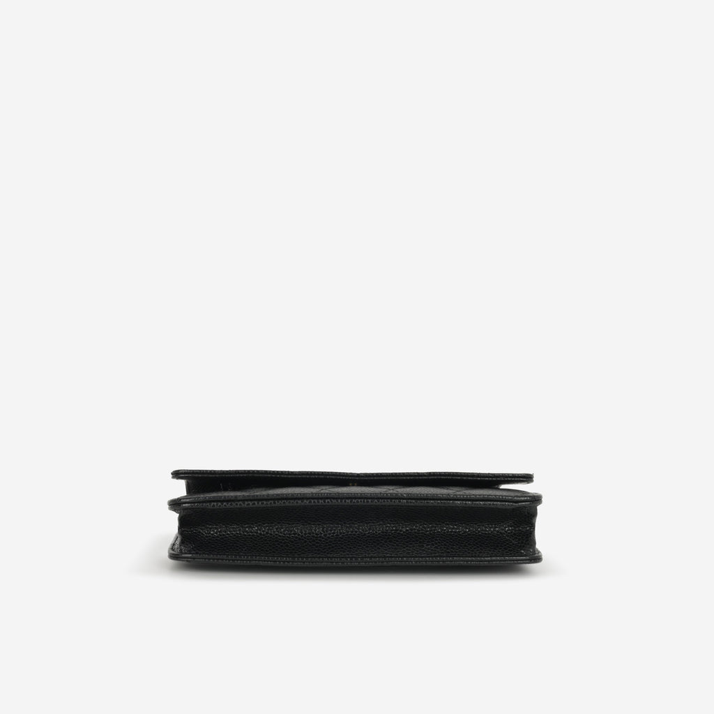 Chanel Classic Wallet on Chain - Black Caviar | Gold Hardware