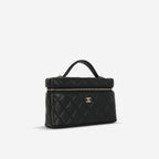Chanel Vanity with Chain - Black Lambskin | Champagne Gold Hardware