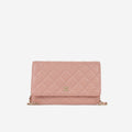 Chanel Classic Wallet on Chain - Pink Lambskin | Champagne Gold Hardware
