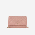 Chanel Classic Wallet on Chain - Pink Lambskin | Champagne Gold Hardware
