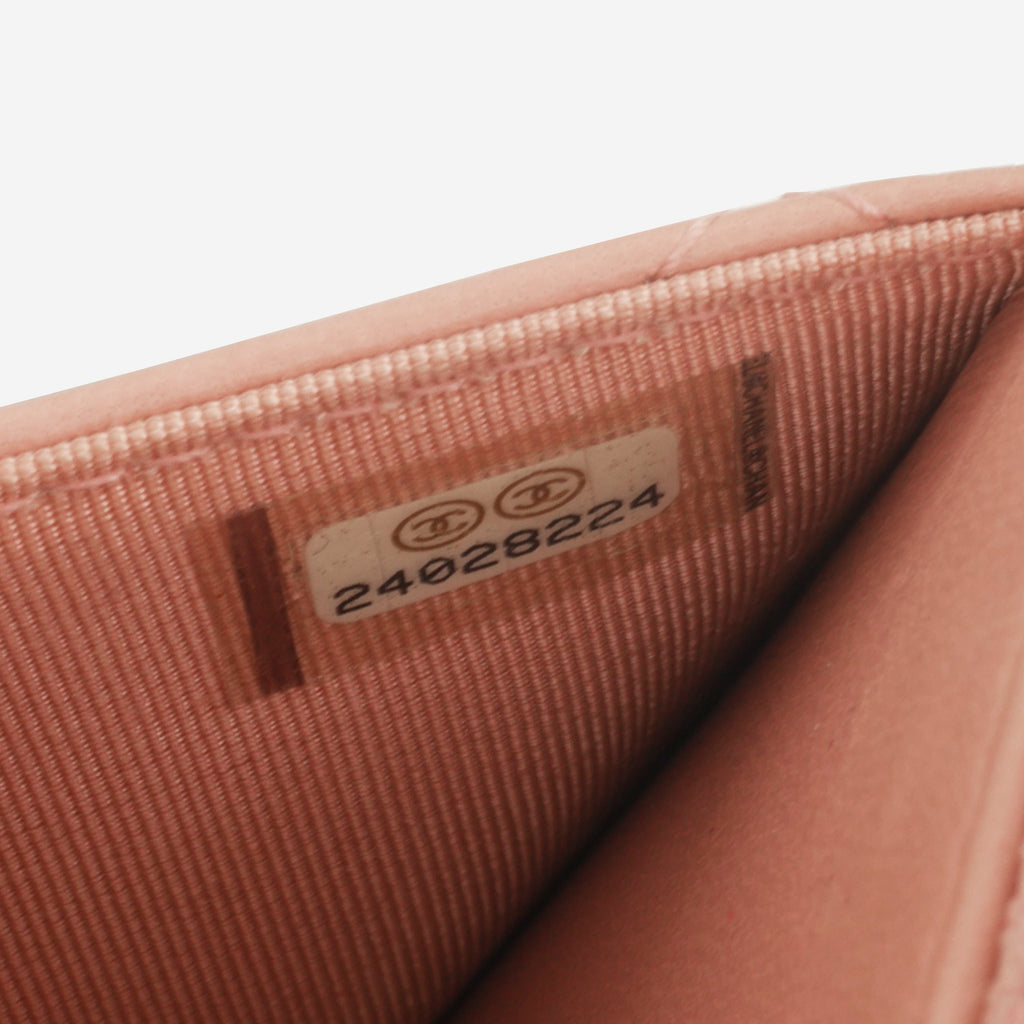Chanel Classic Wallet on Chain - Pink Lambskin | Champagne Gold Hardware
