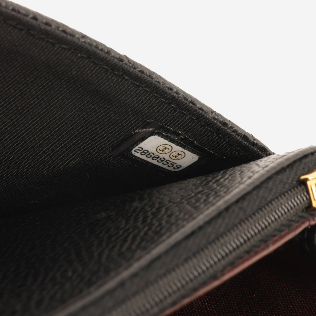 Chanel Classic Wallet on Chain - Black Caviar | Gold Hardware