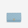 Chanel Candy Chain Wallet on Chain - Blue Lambskin | Gold Hardware