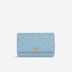 Chanel Candy Chain Wallet on Chain - Blue Lambskin | Gold Hardware