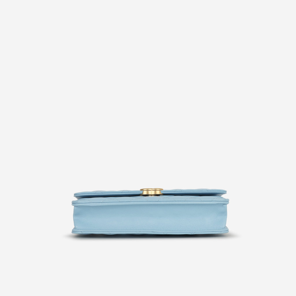 Chanel Candy Chain Wallet on Chain - Blue Lambskin | Gold Hardware