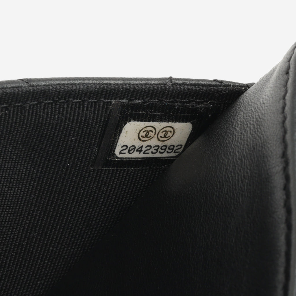 Chanel Classic Wallet on Chain - Black Lambskin | Silver Hardware