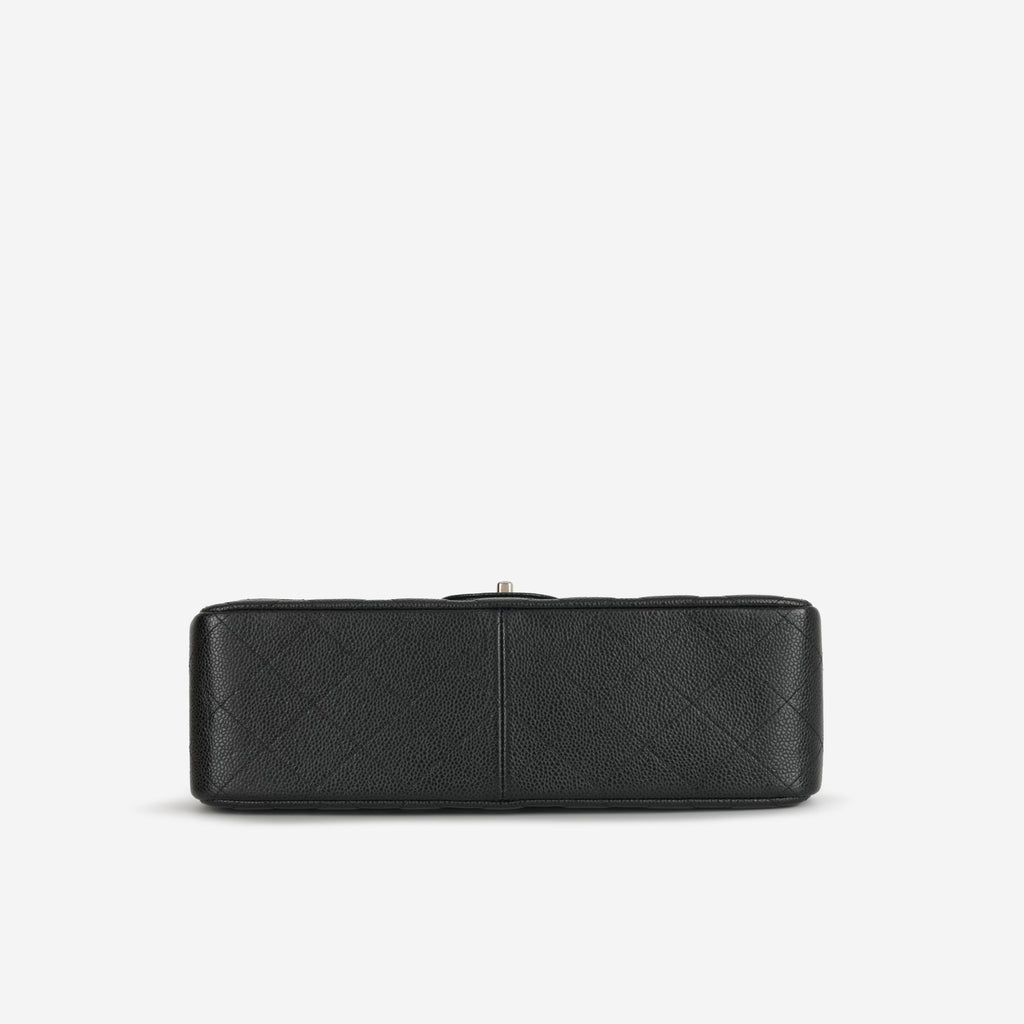 Chanel Classic Flap Bag - Jumbo Black Caviar | Silver Hardware