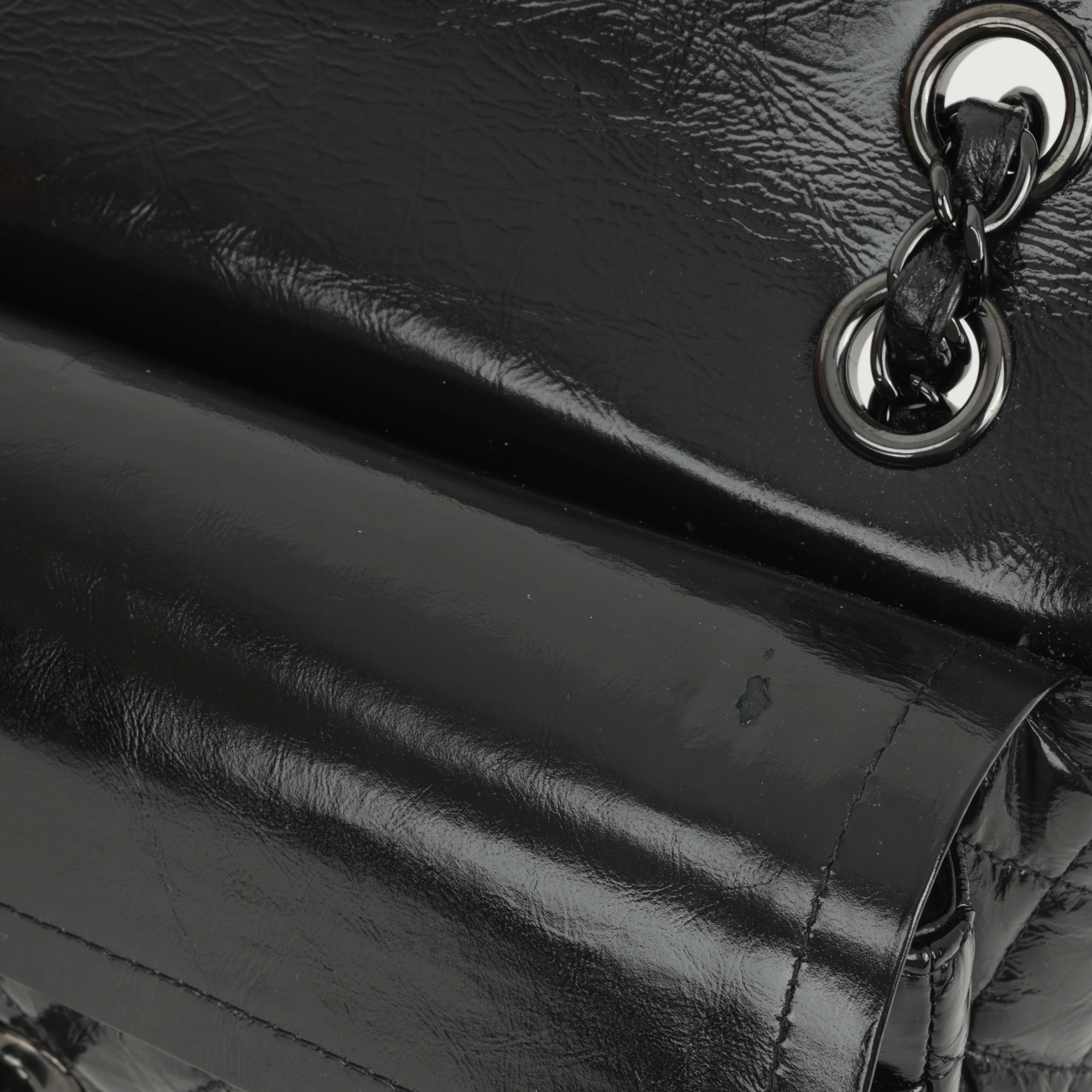 Chanel Small Classic Flap - So Black Patent Calfskin