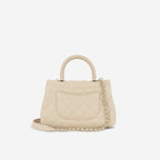 Chanel Small Coco Handle - Ecru Caviar | Champagne Gold Hardware
