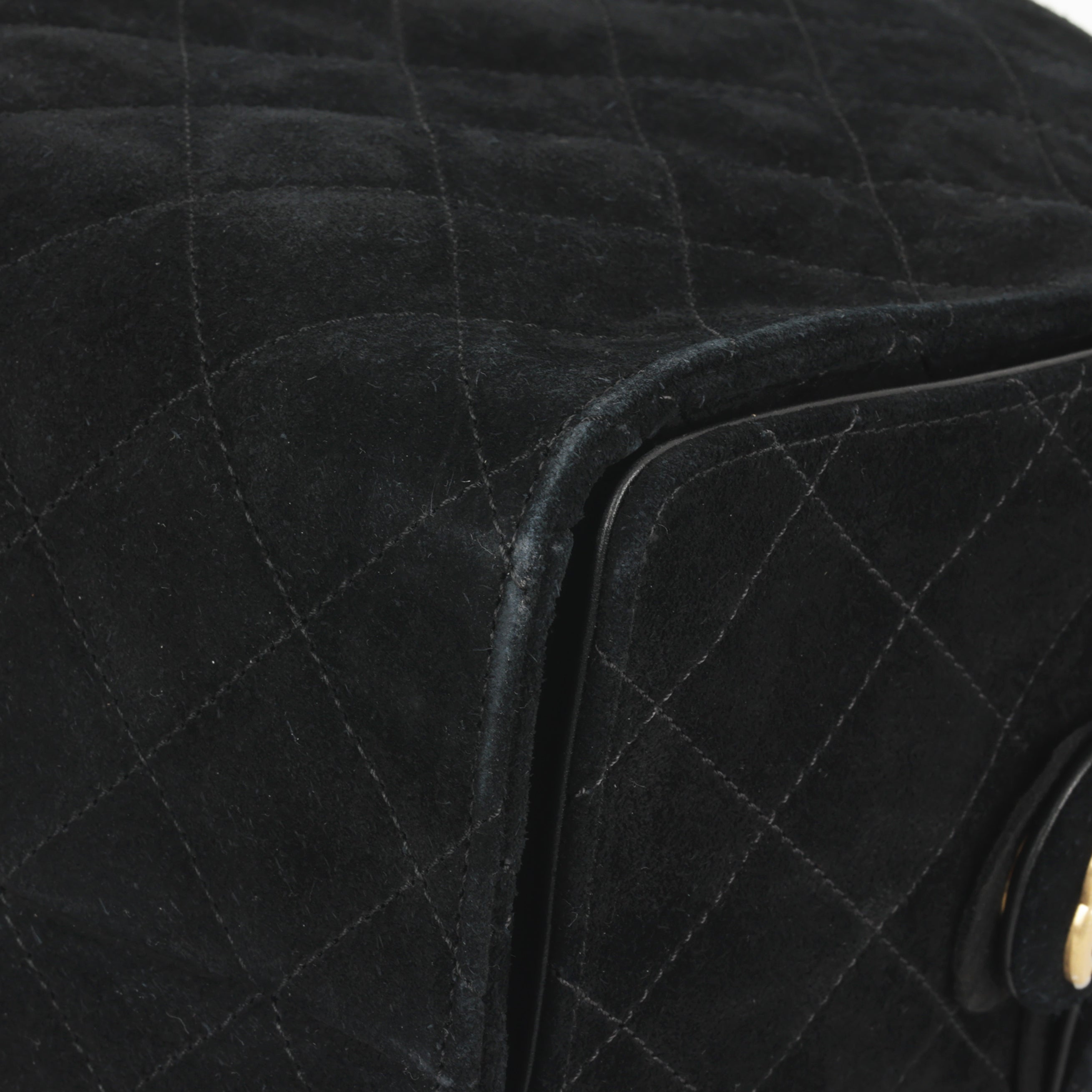 Chanel Medium 25 Hobo Bag - Black Suede | Gold Hardware