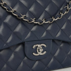 Chanel Classic Jumbo Double Flap - Navy Lambskin | Ruthenium Hardware