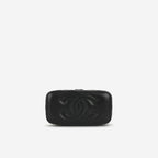 Chanel Small Vanity on Chain - Black Caviar | Champagne Gold Hardware