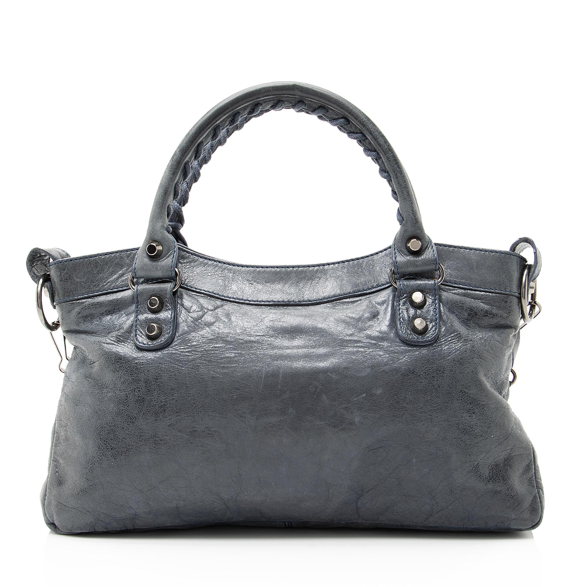 Balenciaga Agneau Arena Classic First Satchel (SHF-23197)