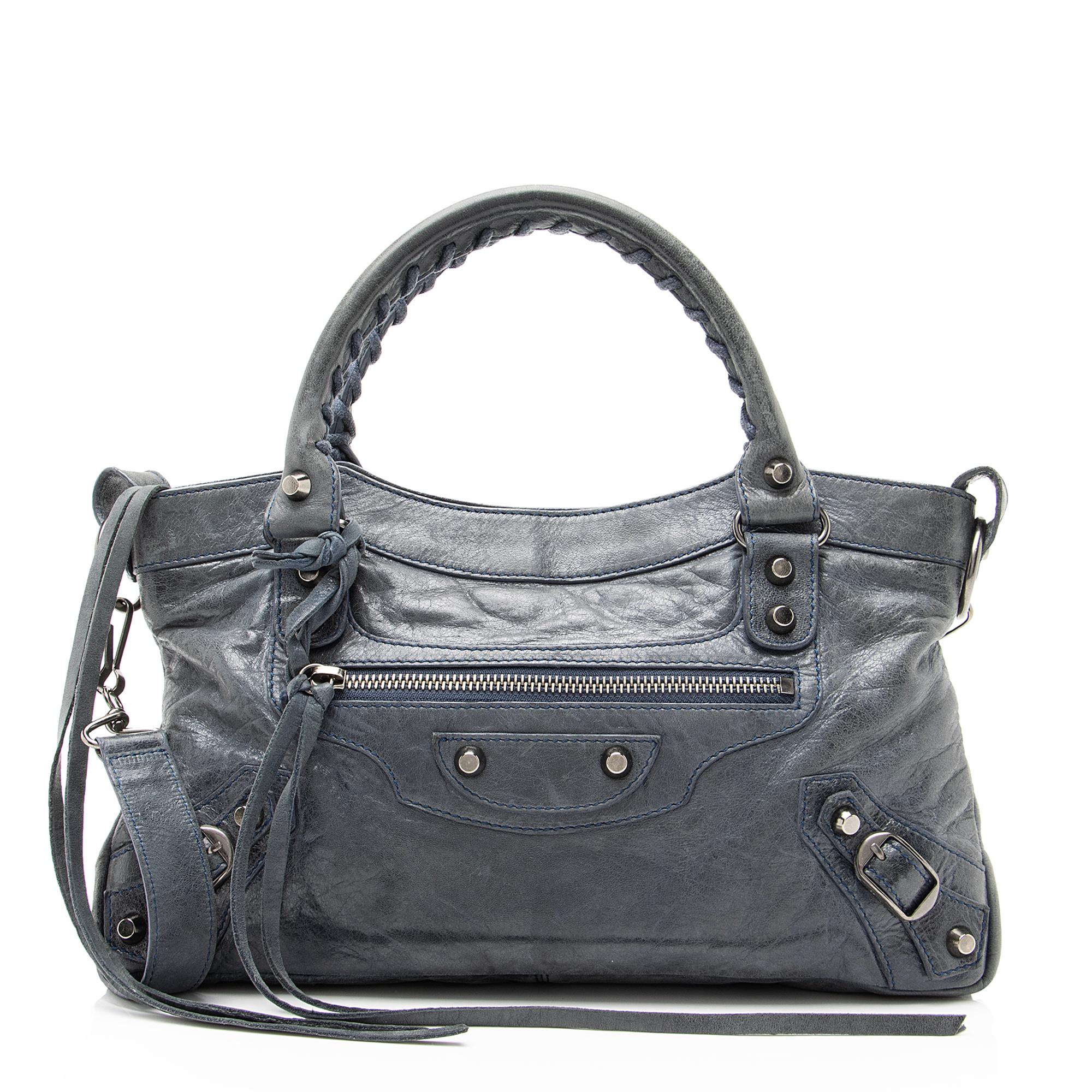 Balenciaga Agneau Arena Classic First Satchel (SHF-23197)