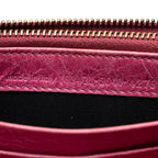 Balenciaga Agneau Motocross Classic Money Continental Wallet - FINAL SALE (SHF-18248)