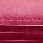 Balenciaga Agneau Motocross Classic Money Continental Wallet - FINAL SALE (SHF-18248)