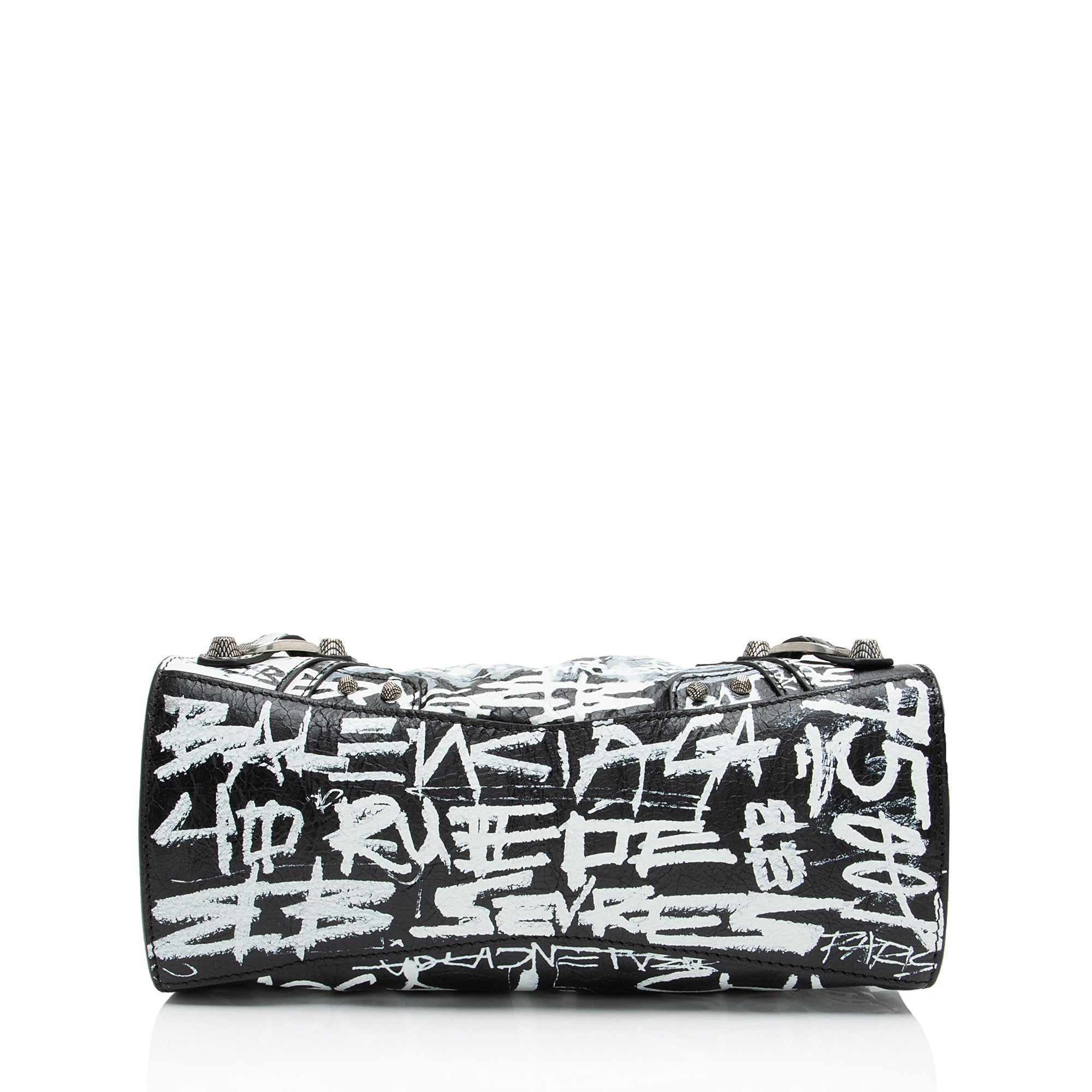 Balenciaga Agneau Graffiti Signature Neo Cagole City XS Satchel