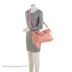 Balenciaga Agneau Metal Plate Classic City Satchel (SHF-B6AuKw)