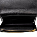 Balenciaga Agneau Motocross Classic Money Continental Wallet (SHF-22911)