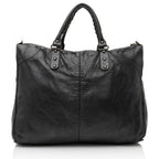 Balenciaga Agneau Motocross Classic Weekender Tote (SHF-23348)