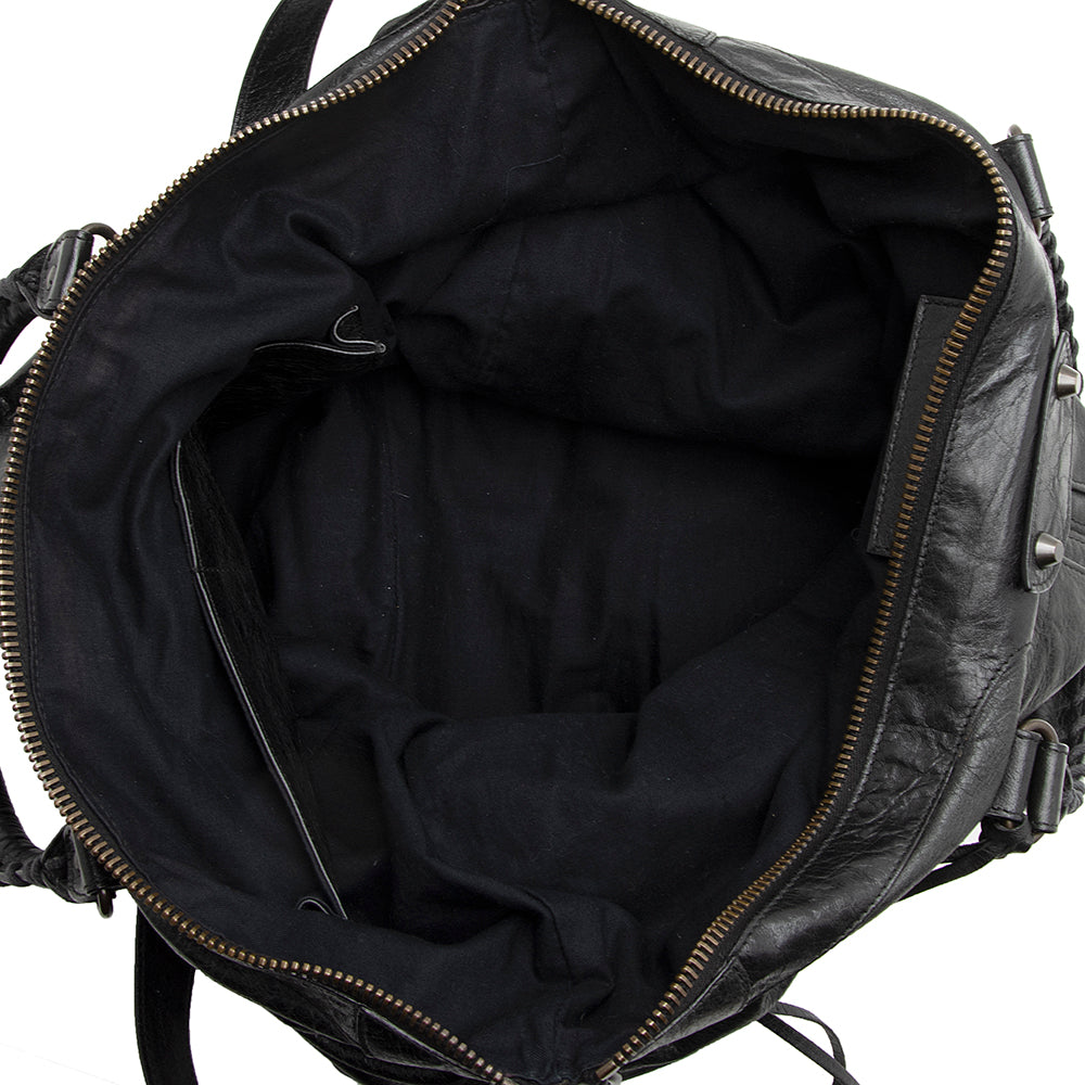 Balenciaga Agneau Oversized Square Tote (SHF-21604)