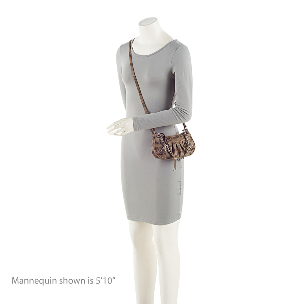 Balenciaga BB Monogram Canvas Le Cagole Mini Crossbody