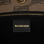 Balenciaga BB Monogram Canvas Signature E/W Medium Shopper Tote (SHF-23770)