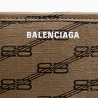 Balenciaga BB Monogram Canvas Signature E/W Medium Shopper Tote (SHF-23770)