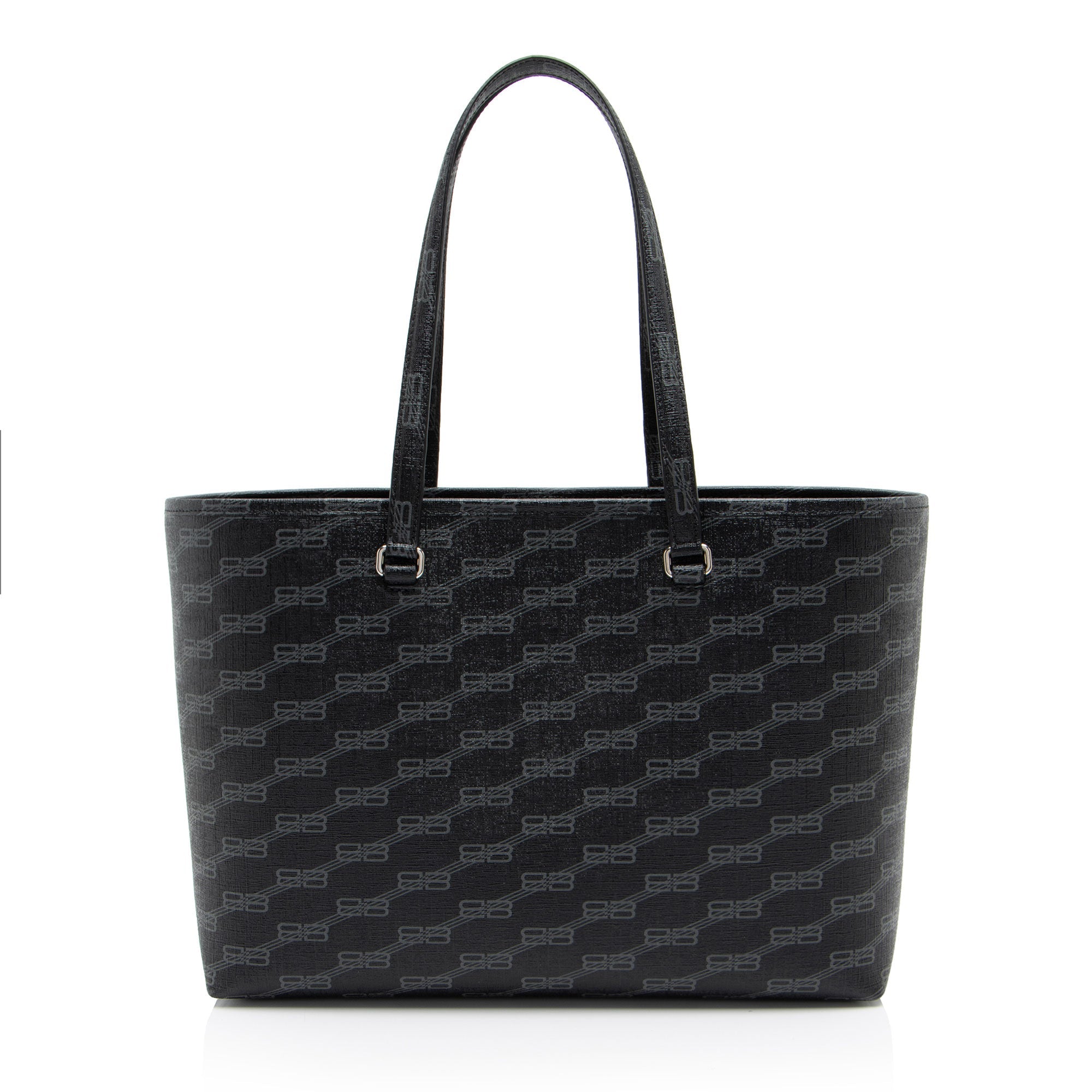 Balenciaga BB Monogram Canvas Signature E/W Medium Shopper Tote