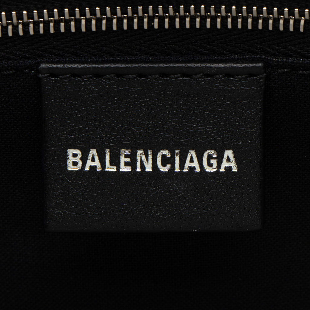 Balenciaga BB Monogram Canvas Signature E/W Medium Shopper Tote