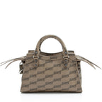 Balenciaga BB Monogram Canvas Signature Neo Cagole City XS Satchel