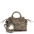 Balenciaga BB Monogram Canvas Signature Neo Cagole City XS Satchel